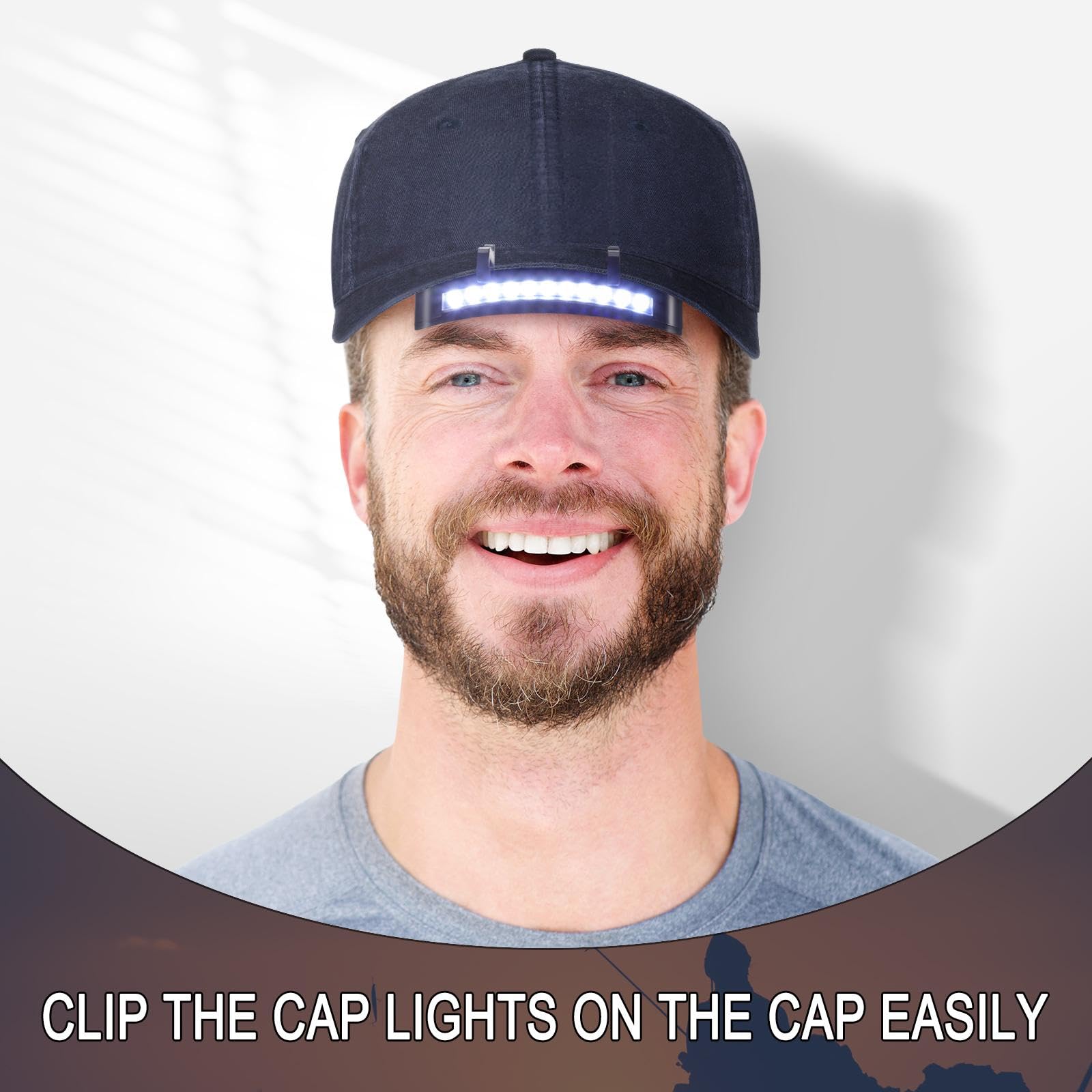 Amazon.com: Hortsun 10 Pcs Light Clip 11 LED Cap Lights Clip on